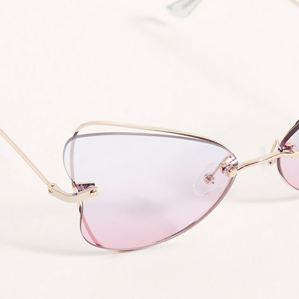 Free People Painted Lady Butterfly Sunglasses